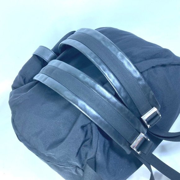 GUCCI 019.0585 logo Backpack Nylon / Leather Black main image 6